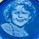Art Deco Cobalt Shirley Temple Blue Glass Decrotive Bowl Pair by Hazel-Atlas