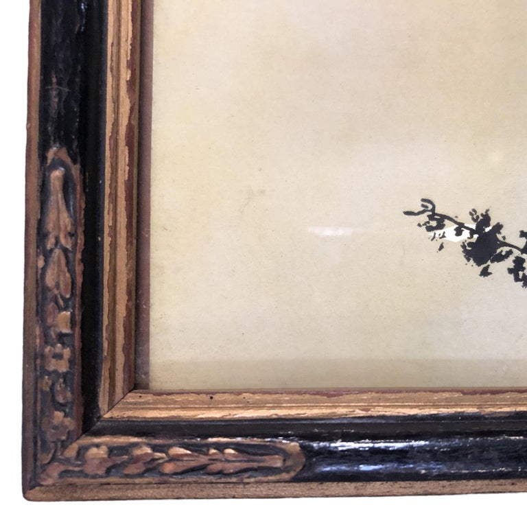 1915 Framed Neo-Classic Where Terpsichore Dwells Silhouette Print by Boris Major