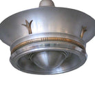 Aluminum Ceiling Pendant with Neoclassical Accents