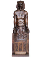 Carved Miniature Egyptian Pharaoh Amenhotep III Throne Jewelry Box