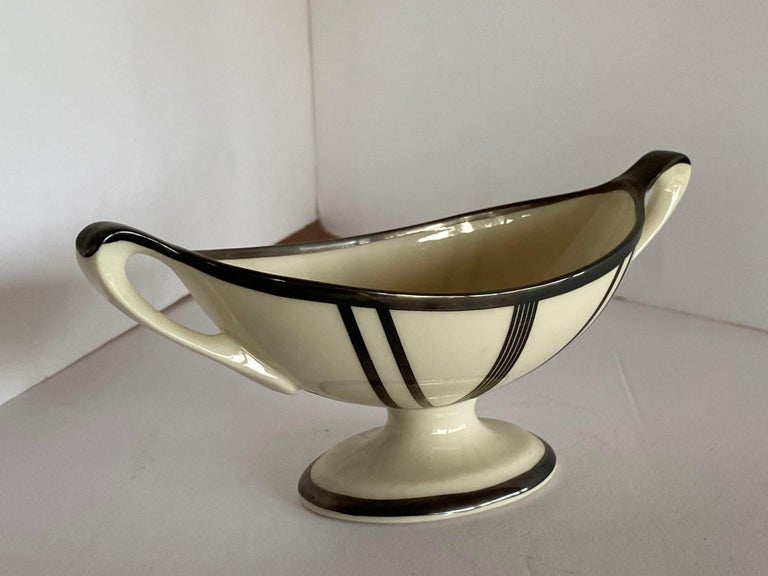 Stepped Art Deco Candelabra with Sterling Silver Overlay by Lenox
