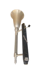Large 30" Machine Age Spun Aluminum & Steel Torchiere Wall Sconce, 4 Available