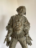 Victorian Bronze Jester Sculpture by After Alfred Barye, France 1860