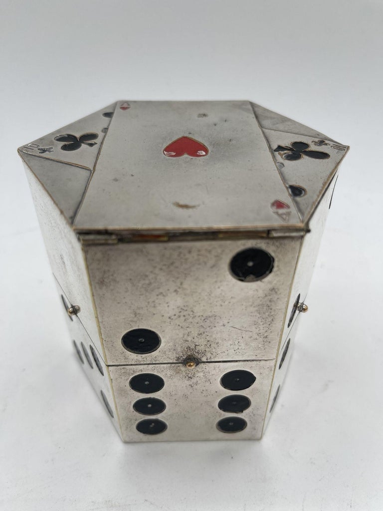 Limited Jeweler Made Dice Cigarette Dispenser by Legros Marius for Dunhill