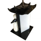 Midcentury Arabian Inspired Lucite Sculptural Lamp by Moss