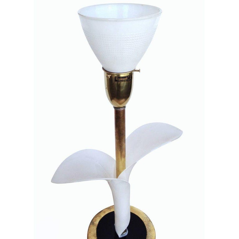 Pair of Sculptural Acrylic Table Lamps by Rembrandt