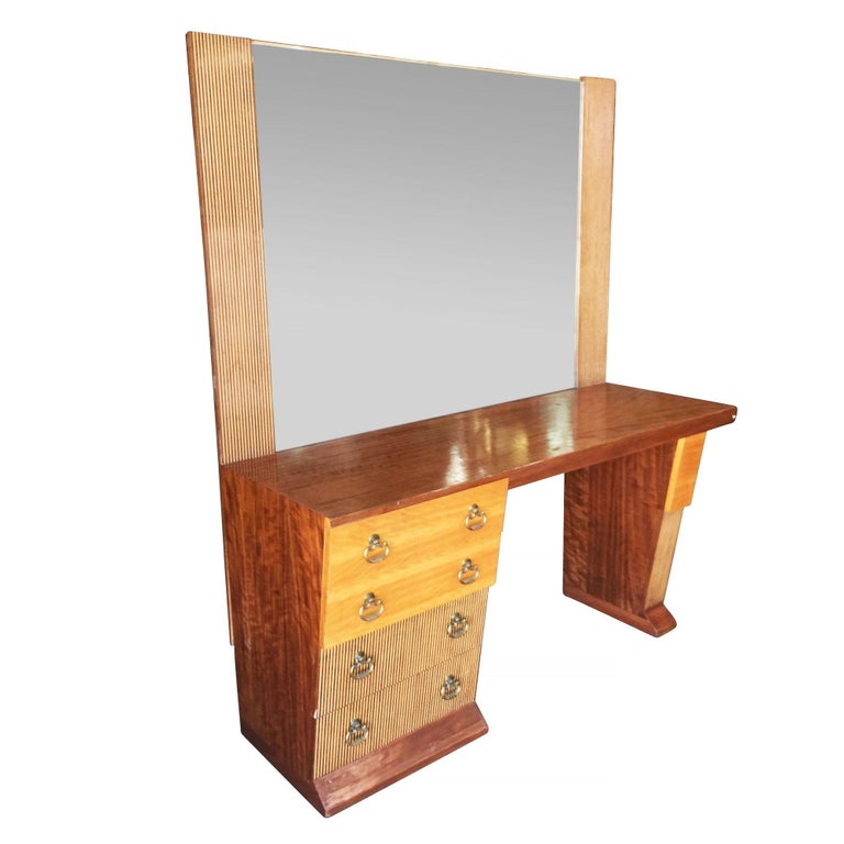 Asymmetrical Midcentury Bedroom Set, Vanity