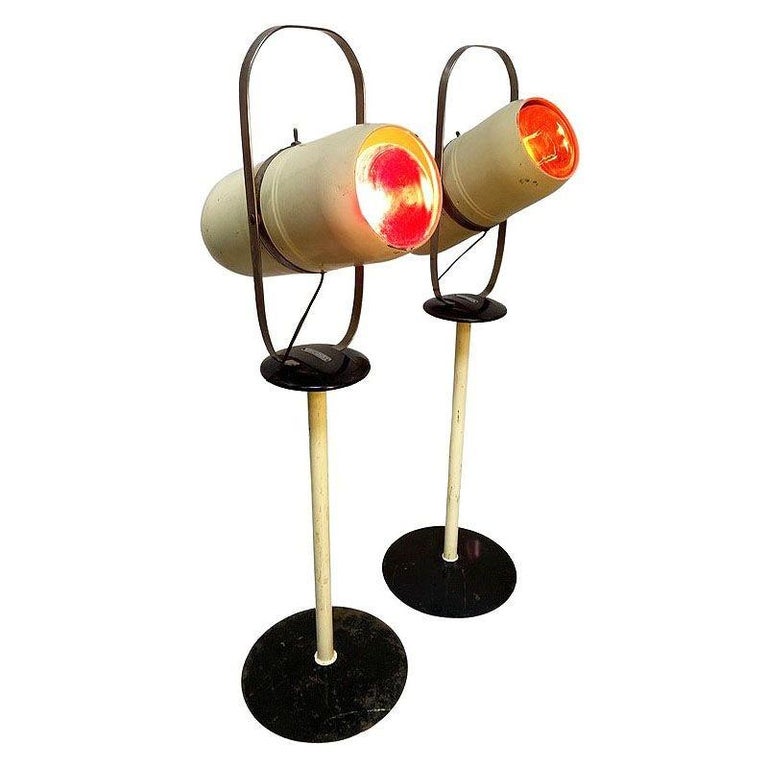 Pair of 1940's Westinghouse Mid-Century Self Tanning Lamp