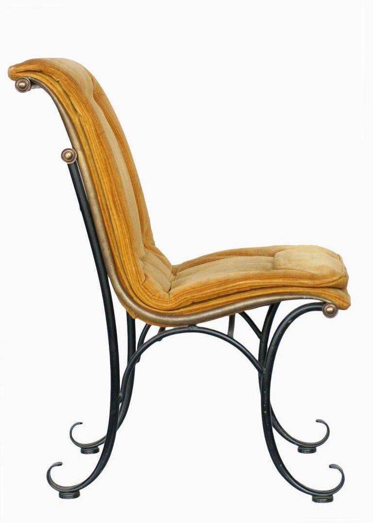 Regency Side Chairs with Bronze Accents by Russel Woodard, Set