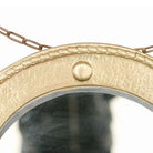 Antique Brass Federal Round Wall Mirror
