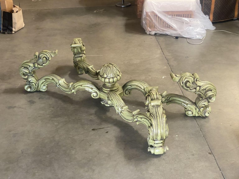Hollywood Regency Damask Oversized Coffee Table by Thomasville