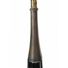 Mid-century Iridized Art Glass Table Lamp w/ Brass Base