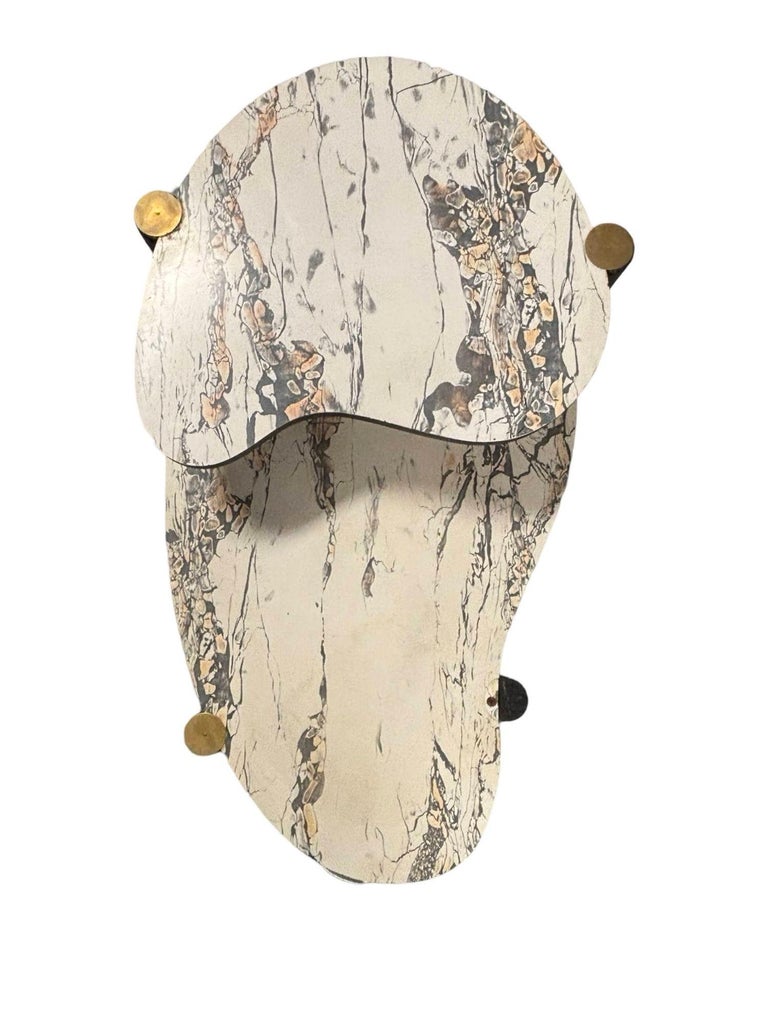 Mid-Century Modern Biomorphic Side Table with Formica Top