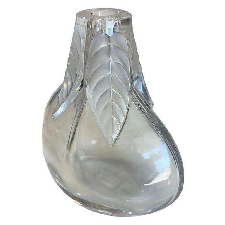Cut Crystal "Osumi" Art Glass Bud Vase by Marie Claude for Lalique