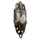 Early Art Decco Machined Aluminum Wall Sconce, Pair