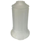 Vianne Art Deco Ripped Cylinder Frosted Glass Light Up Lamp Base