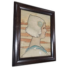 Framed Original 1909 Lithograph "Queen Wilhelmina" by P. Shepard