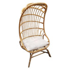Rattan Cocoon Chair with Cushion