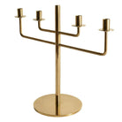 Scandinavian Modern Brass Candle Holder Candelabra by Hans-Agne Jakobsson, Pair