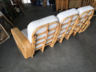 Restored Paul Frankl Six-Strand Sectional Sofa Living-Room Set with Side Tables