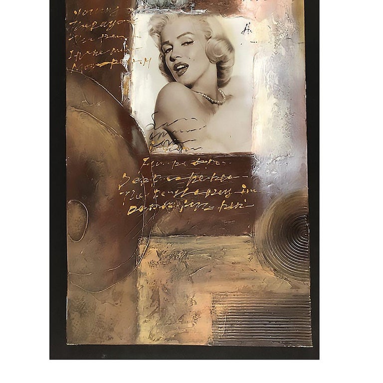 Post-Modern Marylin Monroe Mixed Media Painting
