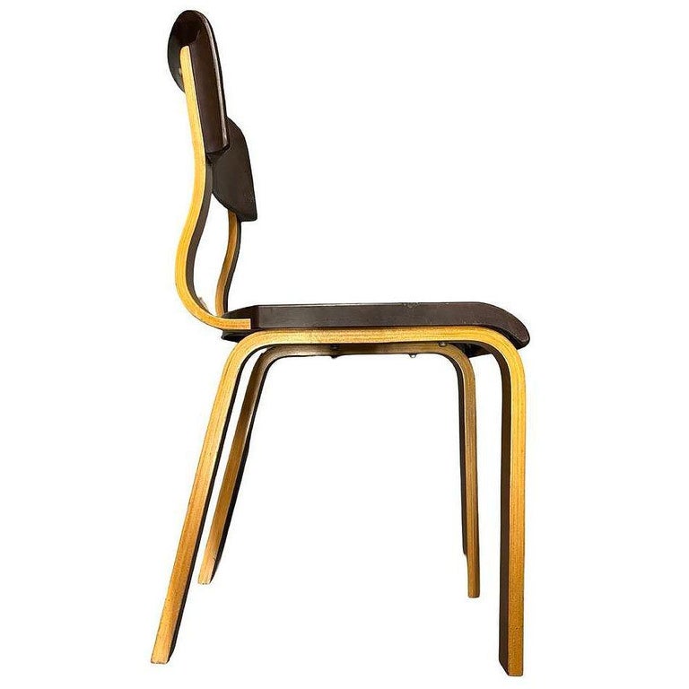Art Deco Thonet Bentwood Dining Chair w/ Bakelite Seat