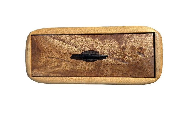 MCM Handcrafted Wooden Isigo Pervuvian Ebony Jewelery Box by J.Amberg