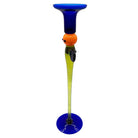 Czechoslovakian Bohemia Art Glass Butterfly Candlestick Holder by Jiri Sugajek