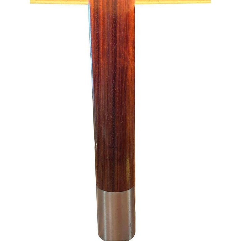 Nickel Básica M2 Table Lamp by Santiago Roqueta For Santa & Cole w/ Cone Shade