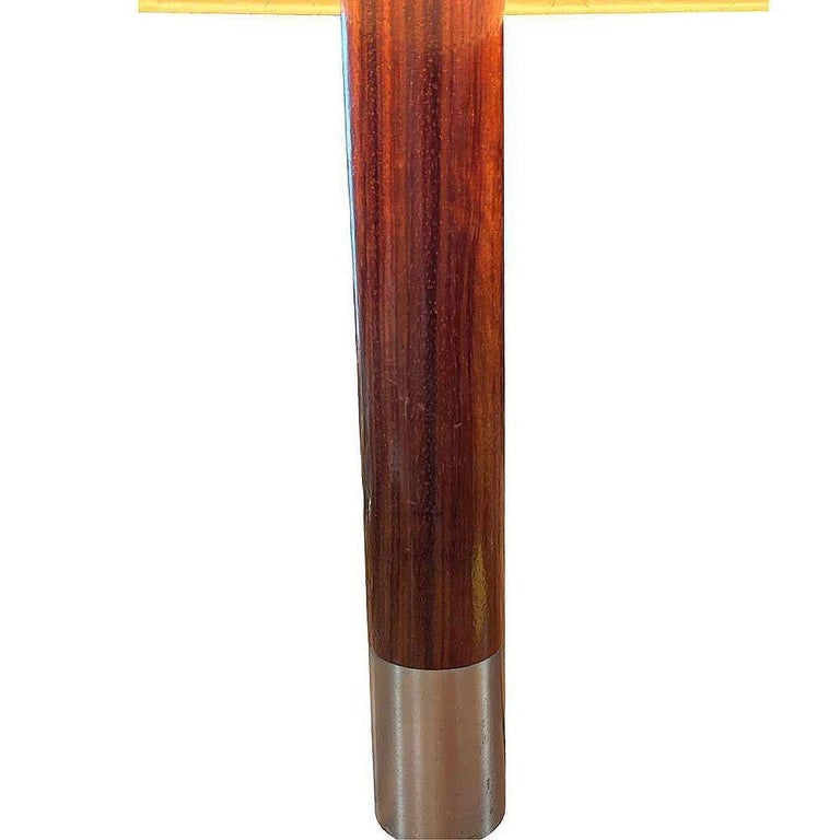 Nickel Básica M2 Table Lamp by Santiago Roqueta For Santa & Cole w/ Drum Shade