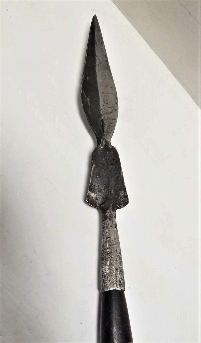 Makonde Tanzanian Carved Warrior Female Spear
