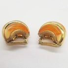KENNETH JAY LANE Double Ribbed Domed Clip-On Earrings
