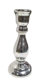 Art Deco Silver Mercury Art Glass CandleStick Holder