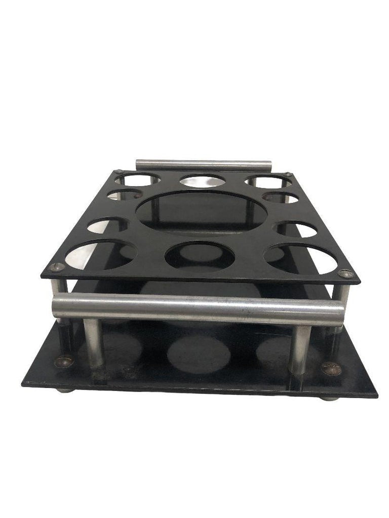 Aluminum and Bakelite Drink holder Tray by Aero-Art Los Angeles