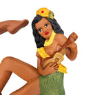 Hawaiian Art Pottery Nude Pin-up Yellow Hula Girl Wall Sculpture, Pair