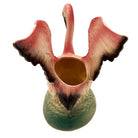 Mid-century California Pottery Ceramic Pink Flamingo Table Planter w/ Light Base