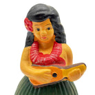 1997 Hawaii Hula Gilr Ukulele Aloha Ceramic Bobble Doll Car Dashboard
