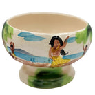 Midp-century Hand Painted Harveys Casino Lake Tahoe Hula Scorpion Tiki Mug Bowl