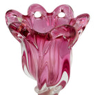 MCM Czech Cranberry Art Glass Vase by Josef Hospodka for Chribska Glassworks