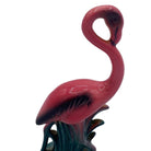 MCM Ceramic Miniature Pink Flamingo Tabletop Statue His & Hers Set By Leftons