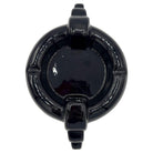 Rare Black Stepped Streamline Art Deco Ceramic Ashtray