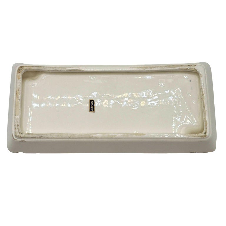 Mid-century Hand Painted 3D Women on Florida Beach Ceramic Ashtray