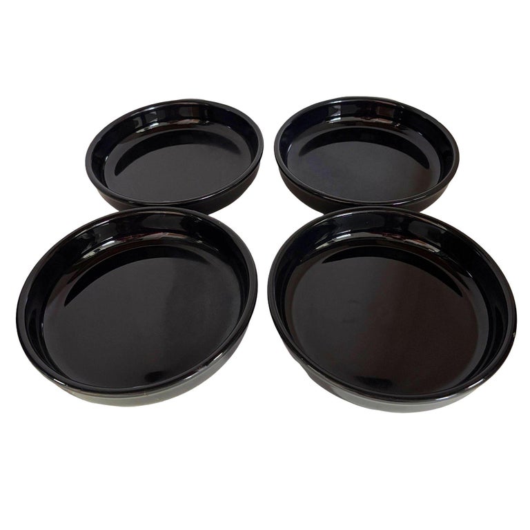 Neo Art Deco Black Bowl & Coffee Mug 26 Piece Serverware Set by Waechtersbach