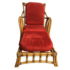 Rare Paul Frankl Styled Faux Rattan Outdoor/Patio Chaise Lounge Chair, Pair
