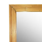 Restored 1948 Seven-Strand Rattan Mirror by Tropical Sun Rattan Co, 3 Available