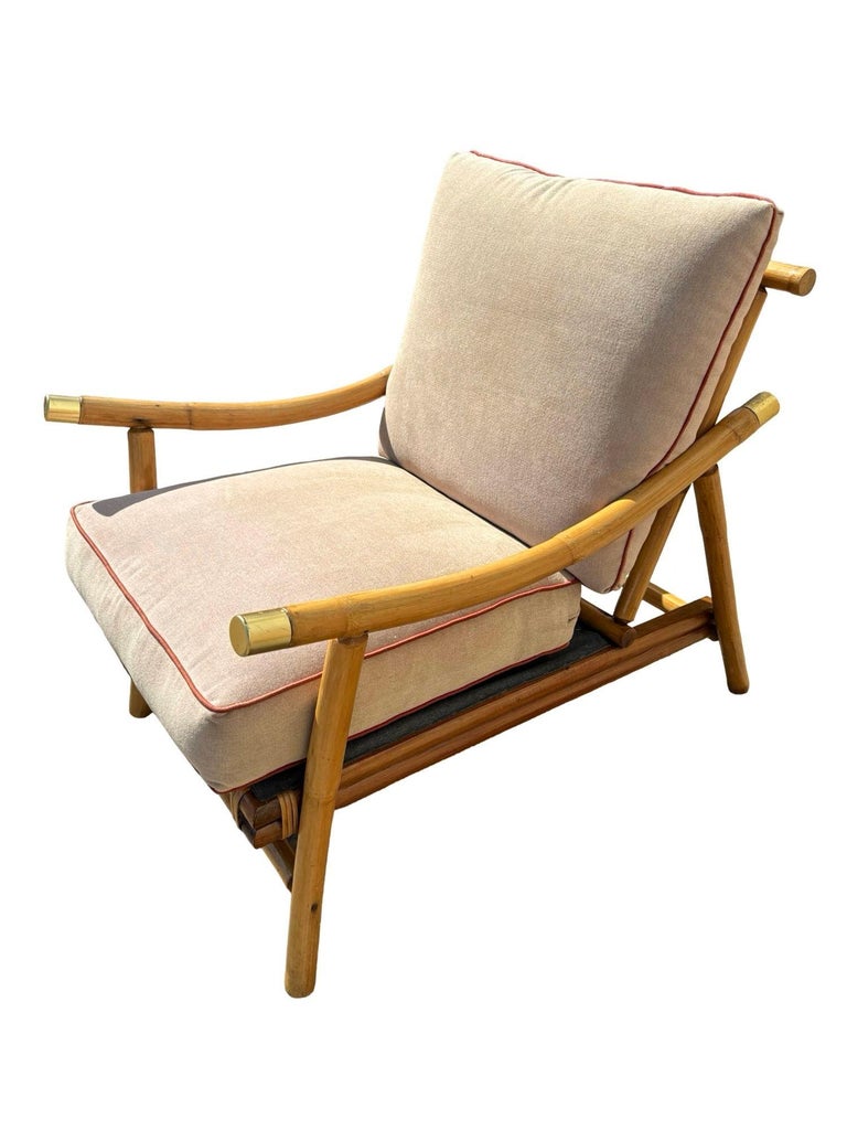 Restored Rattan Sofa & Chair Livingroom Set by John Wisner for Ficks Reed