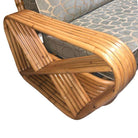 Restored Rattan Six Strand Square Pretzel Sofa