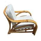 Restored Mid-century Rattan 3 Strand Transitional Lounge Chair