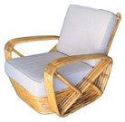 Original Historic Hand Made 4- Strand Square Pretzel Rattan Lounge & Sofa Set