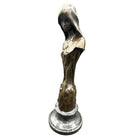 Emmanuel Villanis Style Art Nouveau French Virgin Mary Sculpture w/ Marble Base
